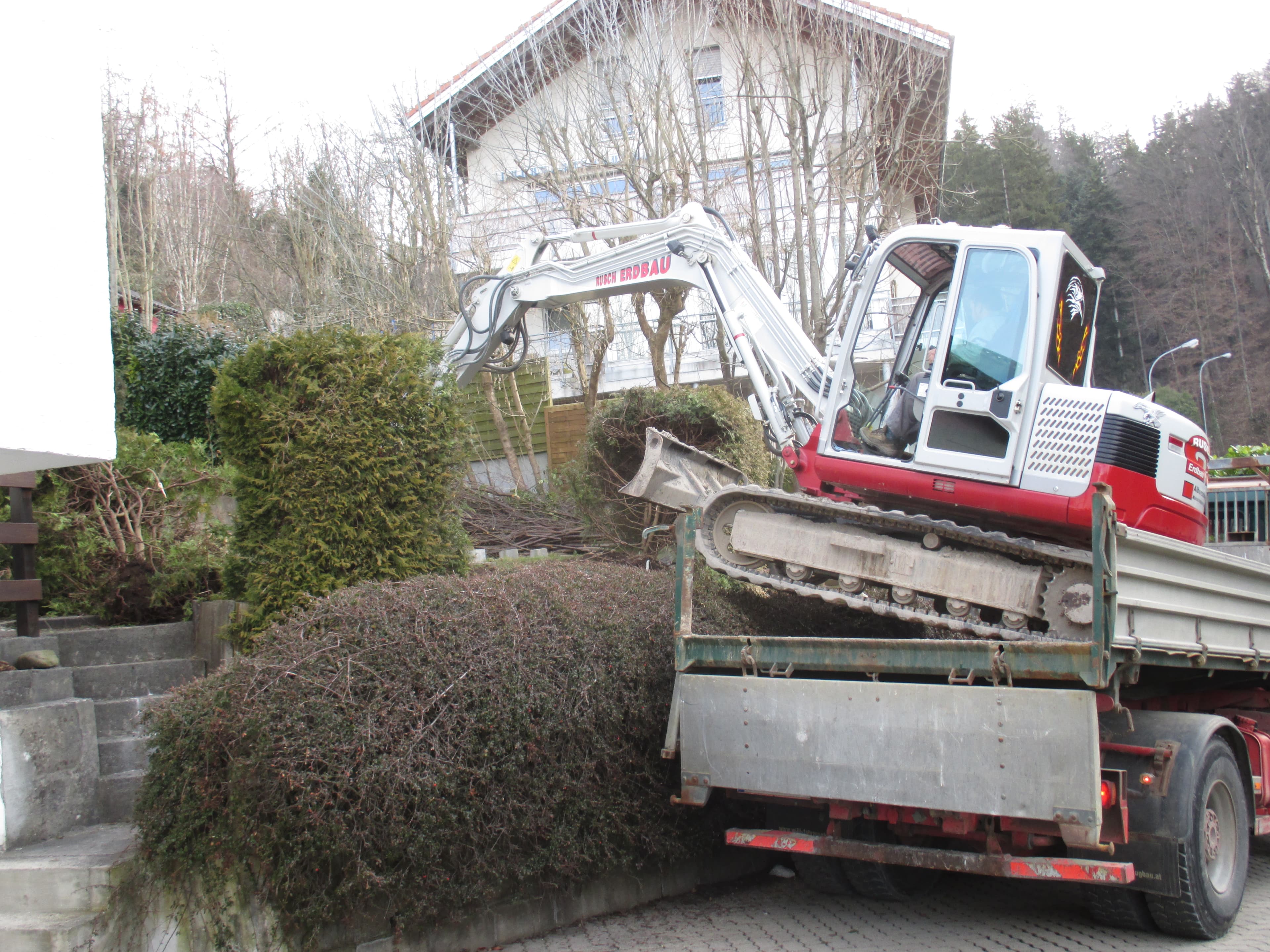Baumaschine im Einsatz
